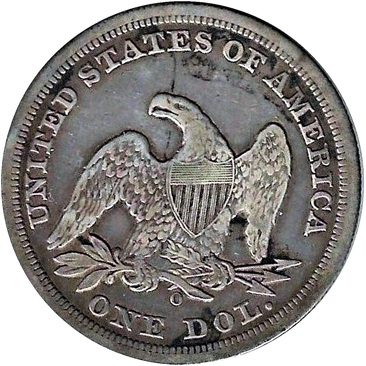 1850-O-$1-Liberty-Seated-Silver-Dollar